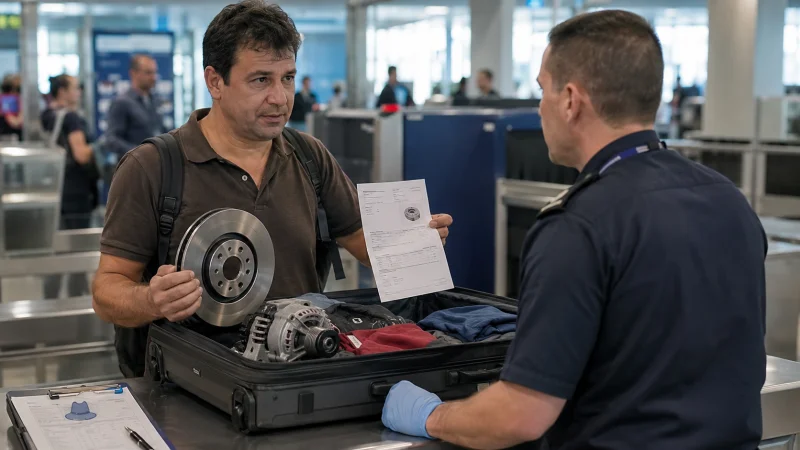 bagagem acompanhada internacional