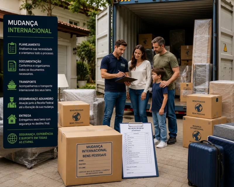 empresa de mudança internacional