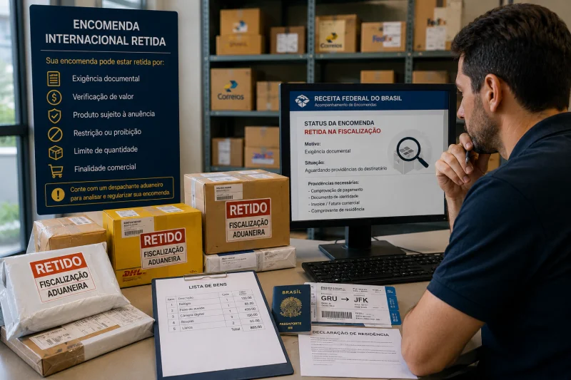 encomenda retida
