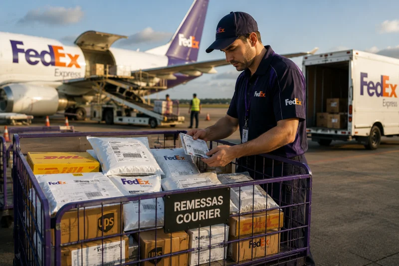 exportação via courier