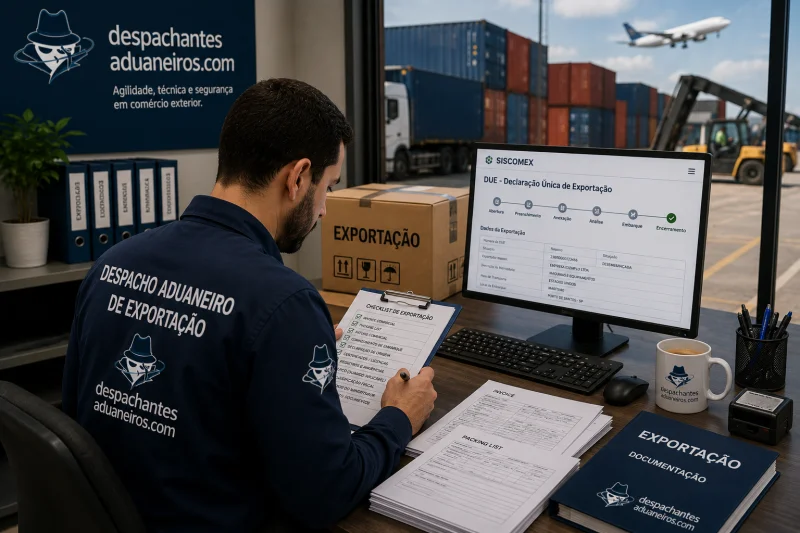 processo de exportação